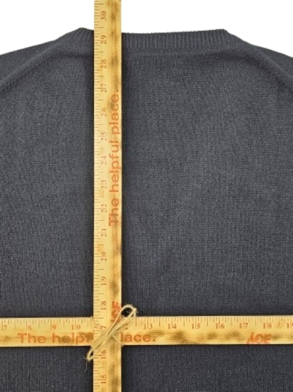 John Laing Of Hawick Scotland Cashmere Mens Deep Blue Sweater Jumper Vest 3-4XL - Picture 6 of 8